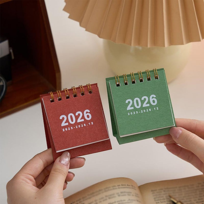 2026 Diary Planner Calendar – Mini Desk Calendar Set with Monthly & Weekly Pages, Compact Size for Office, Home & Student Use (ColorF) - Image 4